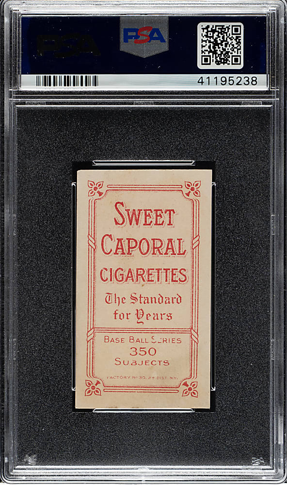 1909-1911 T206 White Border Rube Manning Pitching PSA EX-MT 6