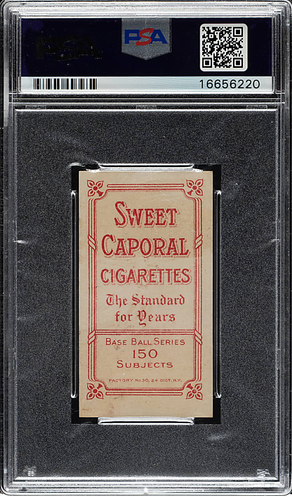 1909-1911 T206 White Border Simon Nicholls Hands On Knees PSA EX-MT 6