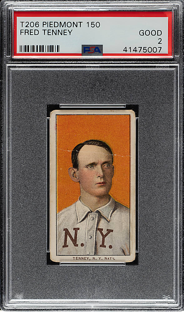 1909-1911 T206 White Border Fred Tenney PSA GOOD 2