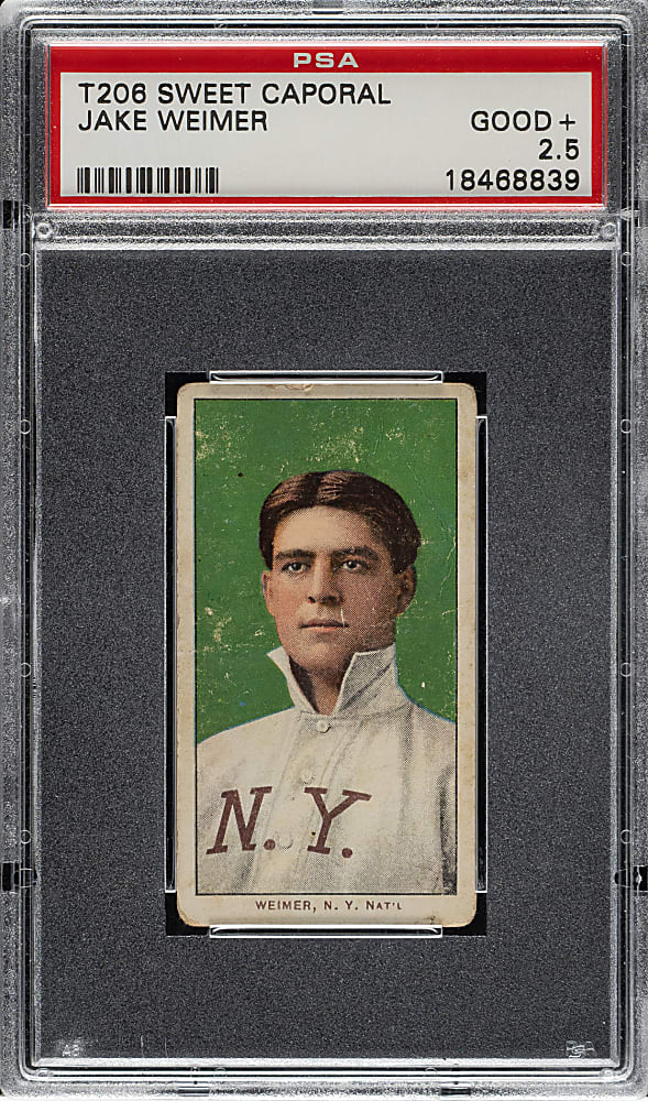 1909-1911 T206 White Border Jake Weimer PSA GOOD+ 2.5