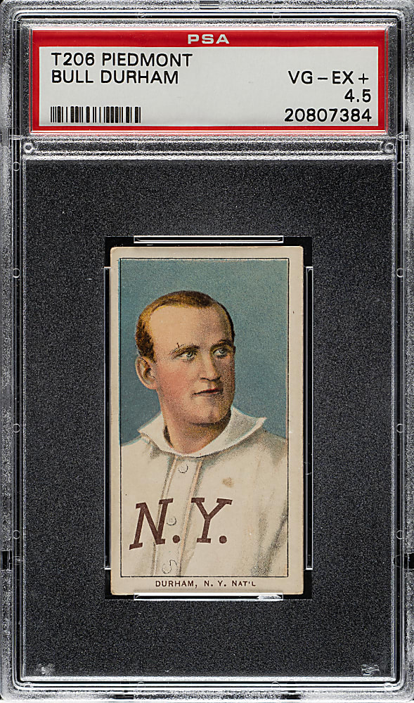 1909-1911 T206 White Border Bull Durham PSA VG-EX+ 4.5