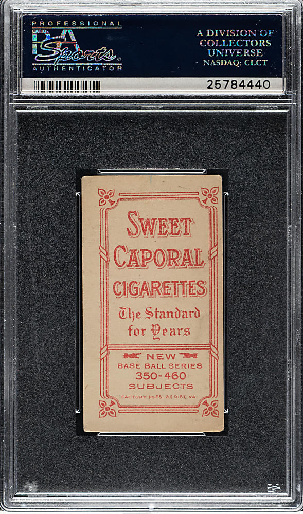 1909-1911 T206 White Border Red Ames Hands Above Head PSA VG+ 3.5