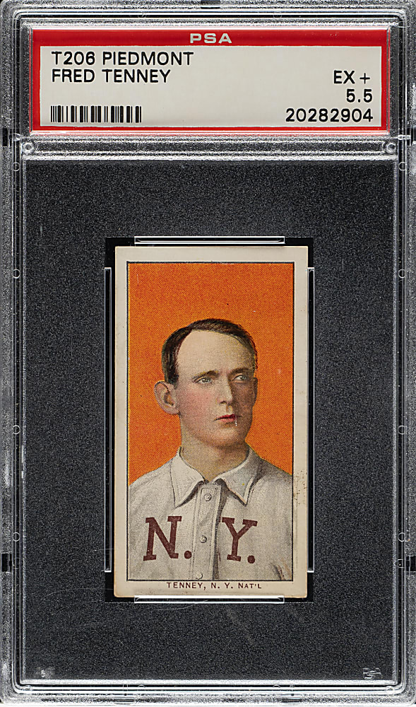 1909-1911 T206 White Border Fred Tenney PSA EX+ 5.5