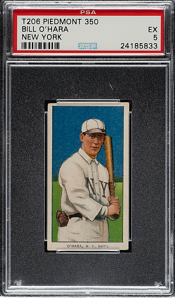 1909-1911 T206 White Border Bill O'Hara New York PSA EX 5