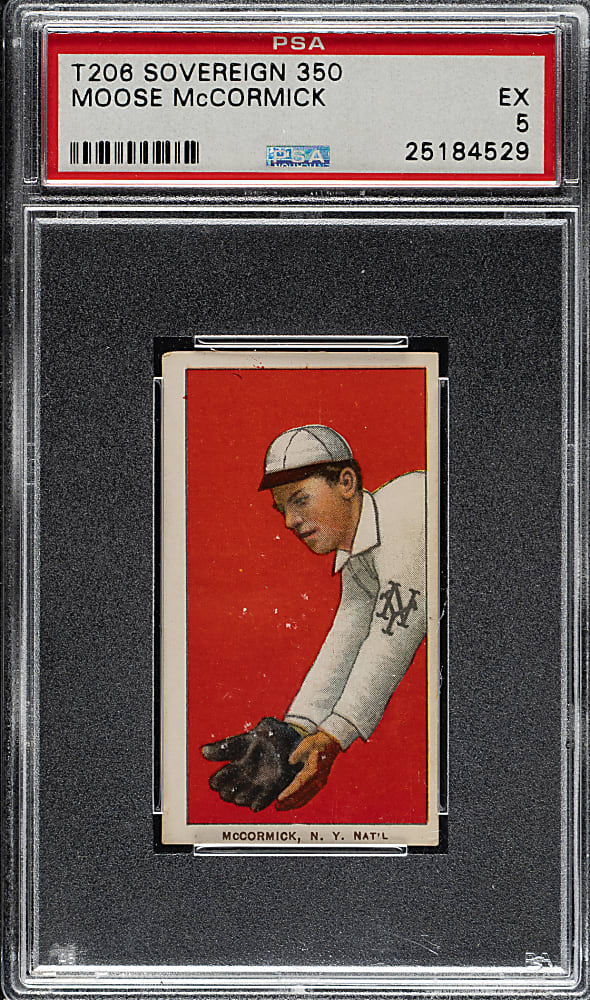 1909-1911 T206 White Border Moose McCormick PSA EX 5 - Sovereign 350 Back