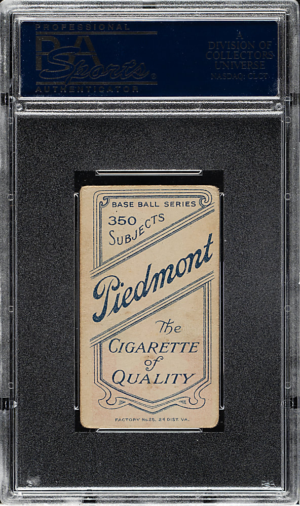 1909-1911 T206 White Border Bob Unglaub PSA VG 3