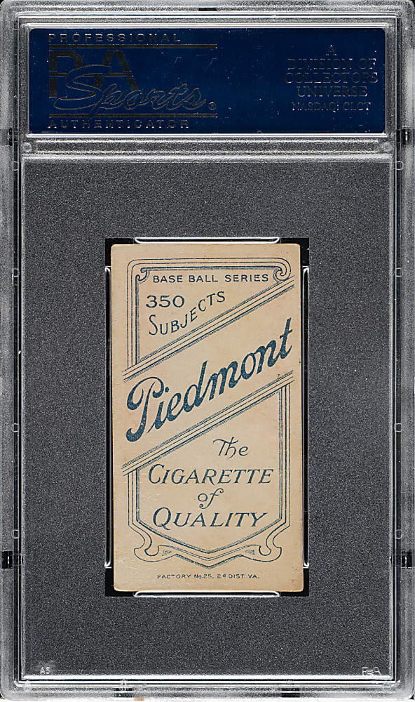 1909-1911 T206 White Border Bob Unglaub PSA EX 5