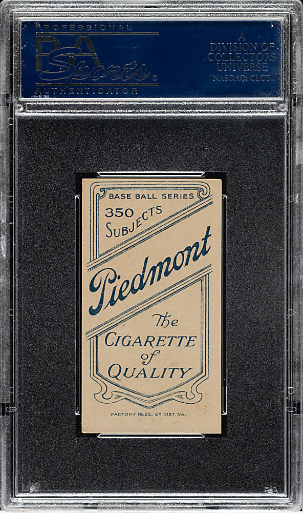 1909-1911 T206 White Border Clyde Milan PSA EX-MT 6