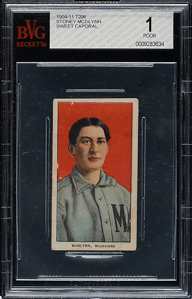 1909-1911 T206 White Border Stoney McGlynn BVG POOR 1