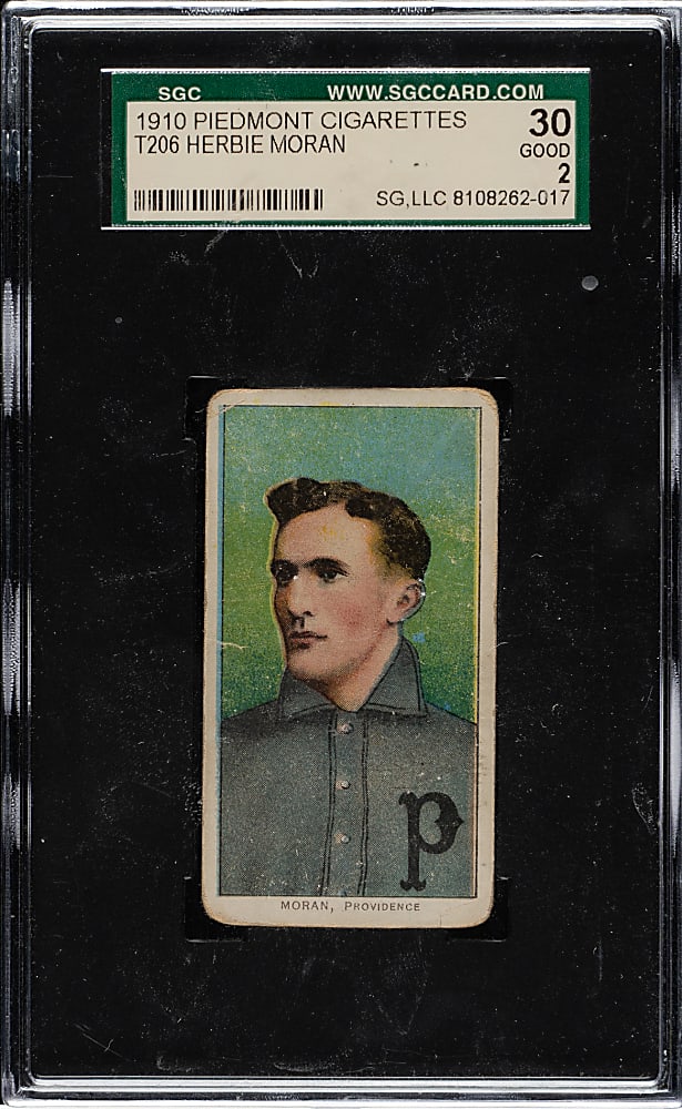 1909-1911 T206 White Border Herbie Moran SGC GOOD 30