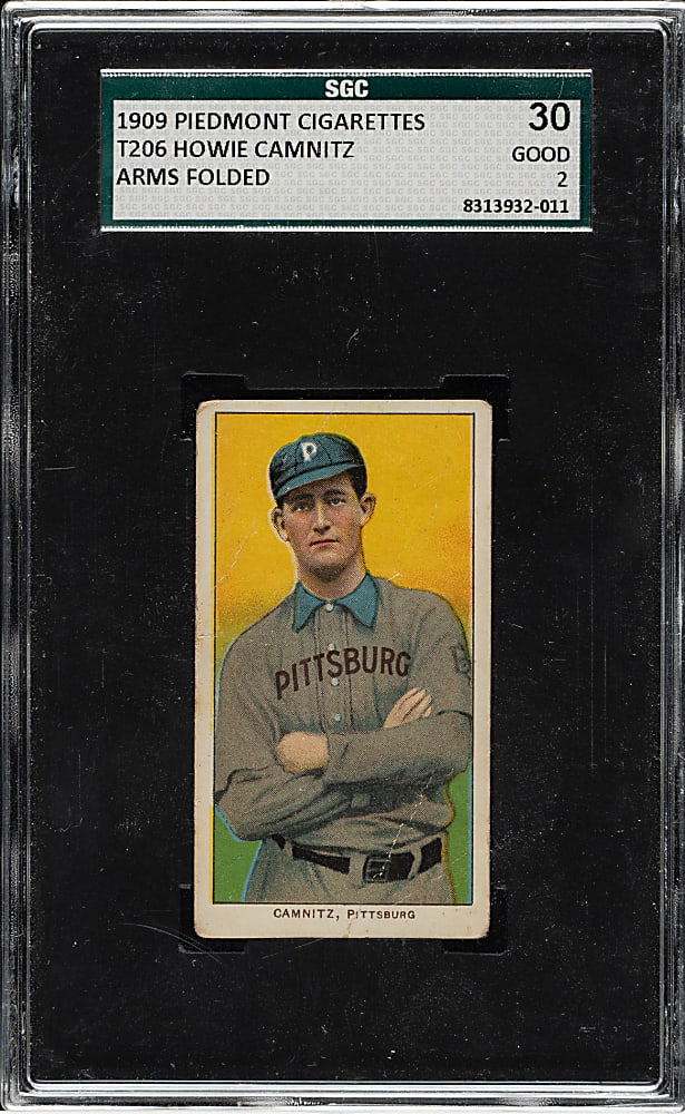 1909-1911 T206 White Border Howie Camnitz Arms Folded SGC GOOD 30