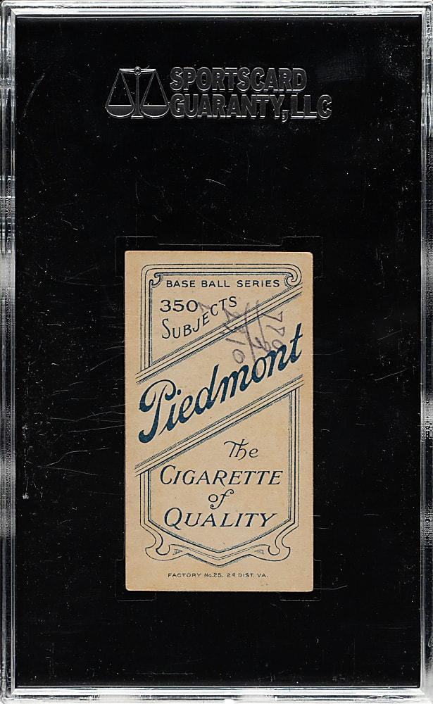 1909-1911 T206 White Border Topsy Hartsel SGC FAIR 20