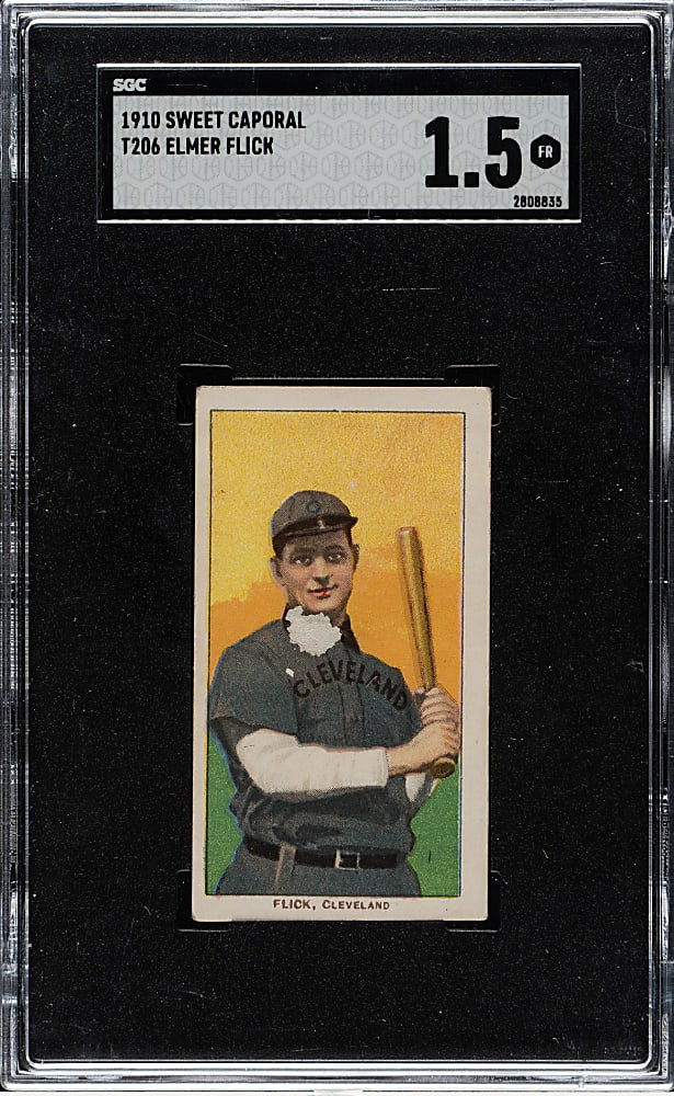 1909-1911 T206 White Border Elmer Flick SGC FAIR 1.5