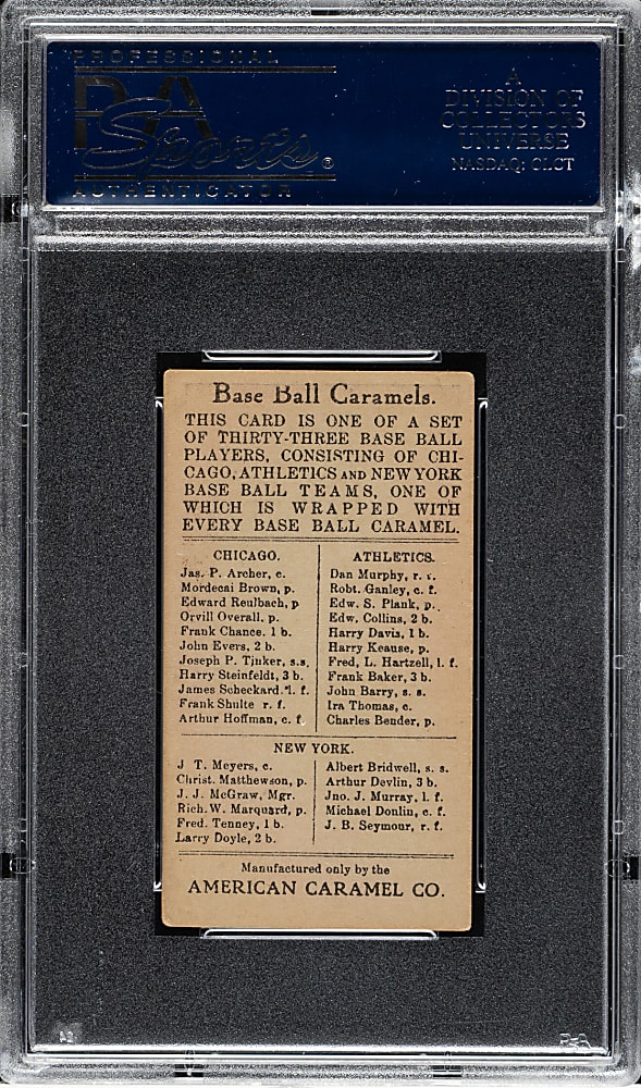 1909-1911 E91-B American Caramel John Barry PSA EX 5