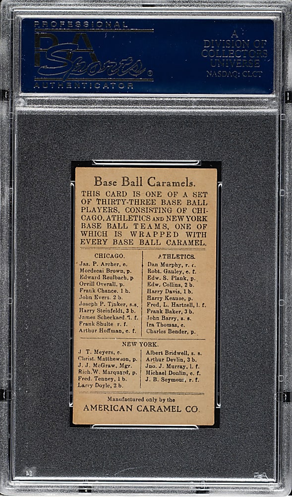 1909-1911 E91-B American Caramel Arthur Devlin PSA EX 5