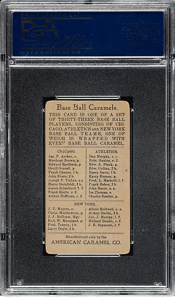 1909-1911 E91B American Caramel Red Murray PSA VG 3