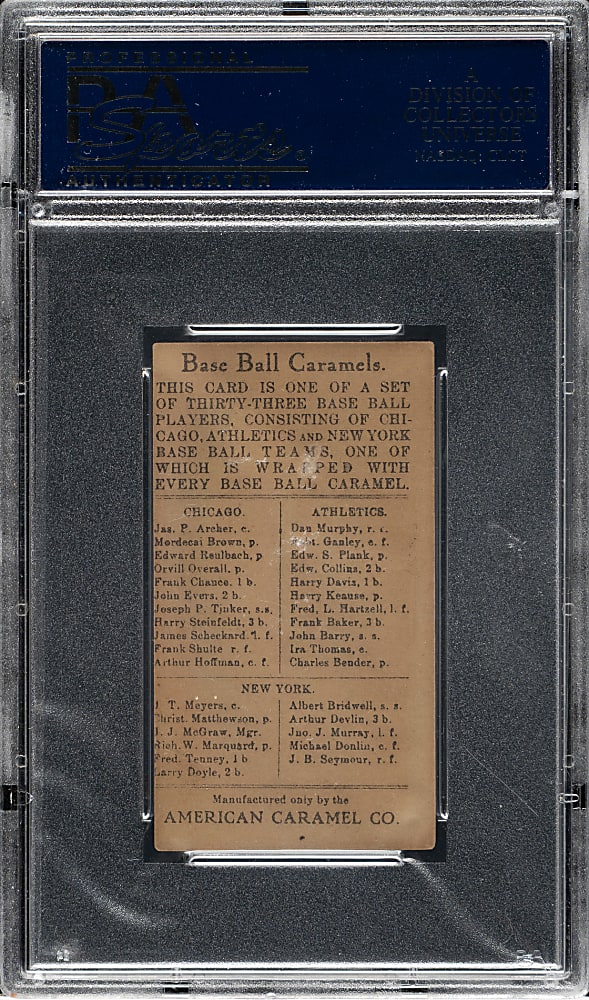 1909-1911 E91-B American Caramel Chief Meyers PSA VG 3