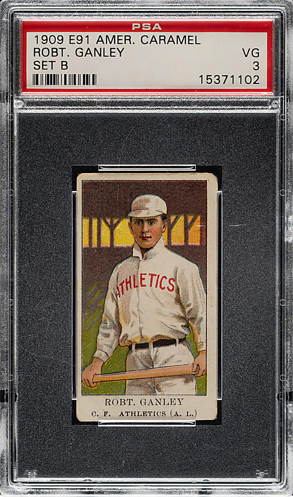 1909-1911 E91-B American Caramel Robert Ganley PSA VG 3