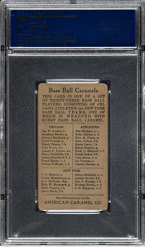 1909-1911 E91-B American Caramel Daniel Murphy PSA VG-EX 4