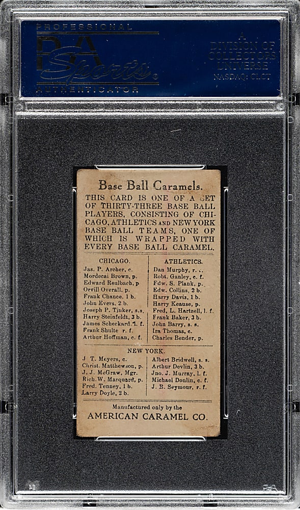 1909-1911 E91-B American Caramel Michael Donlin PSA GOOD 2