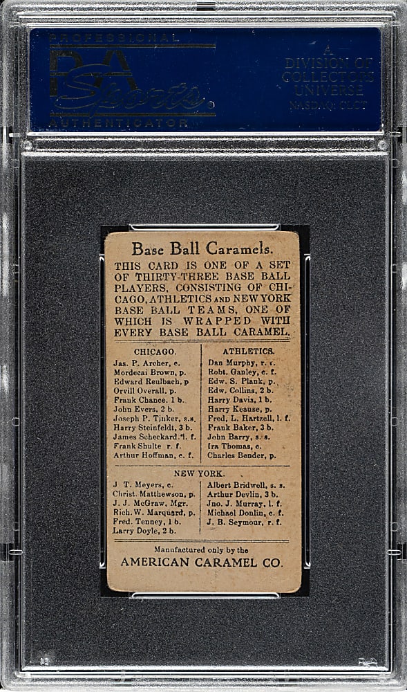 1909-1911 E91-B American Caramel Harry Davis PSA GOOD 2