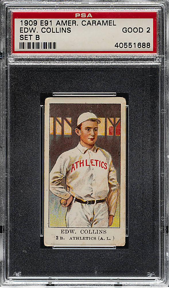 1909-1911 E91-B American Caramel Eddie Collins PSA GOOD 2