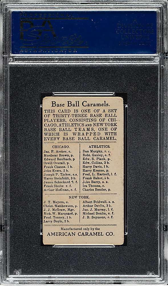 1909-1911 E91-B American Caramel Eddie Collins PSA GOOD 2