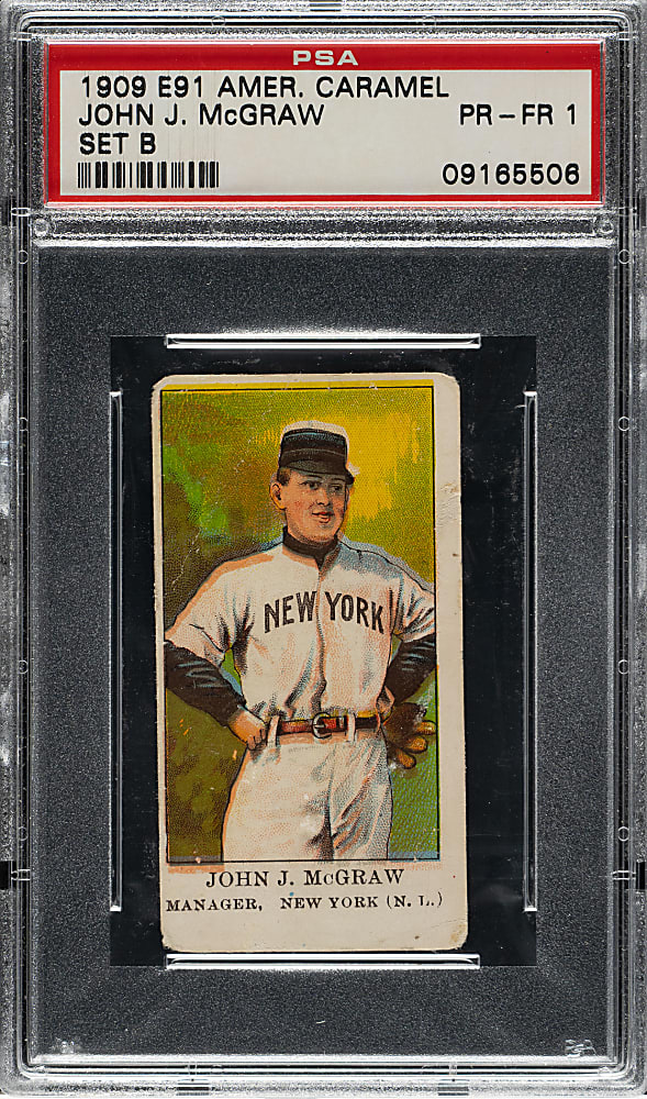 1909-1911 E91-B American Caramel John McGraw PSA POOR 1