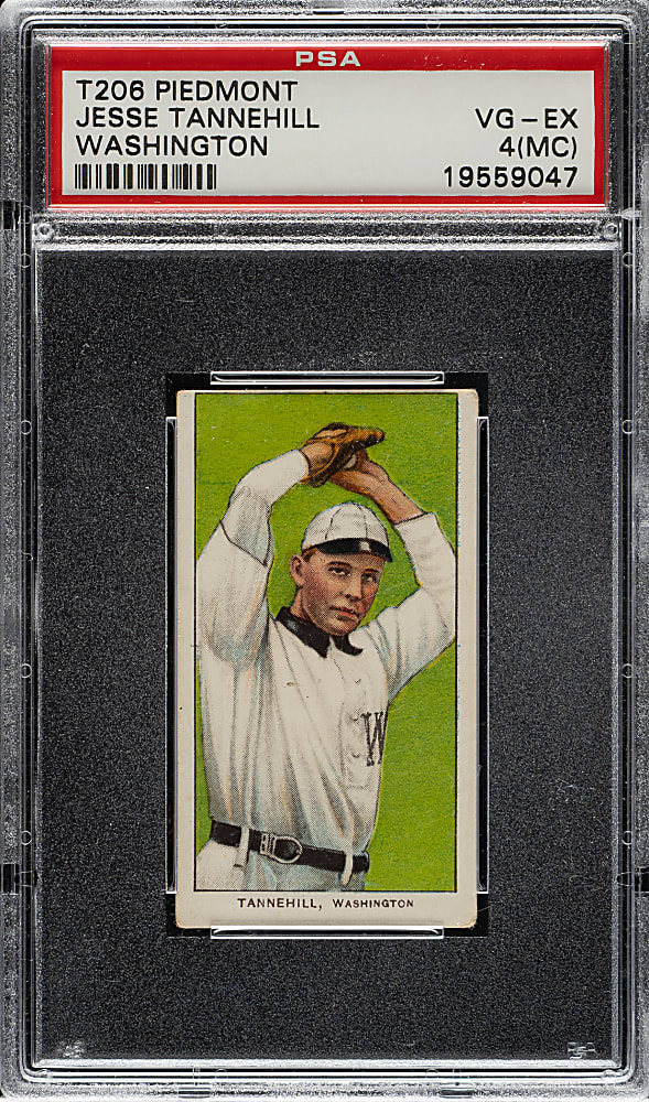 1909-1911 T206 White Border Jesse Tannehill PSA VG-EX 4 (MC)