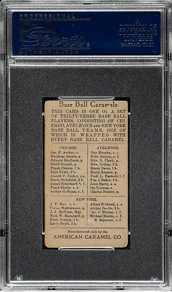 1909-1911 E91-B American Caramel Christy Mathewson PSA FAIR 1.5