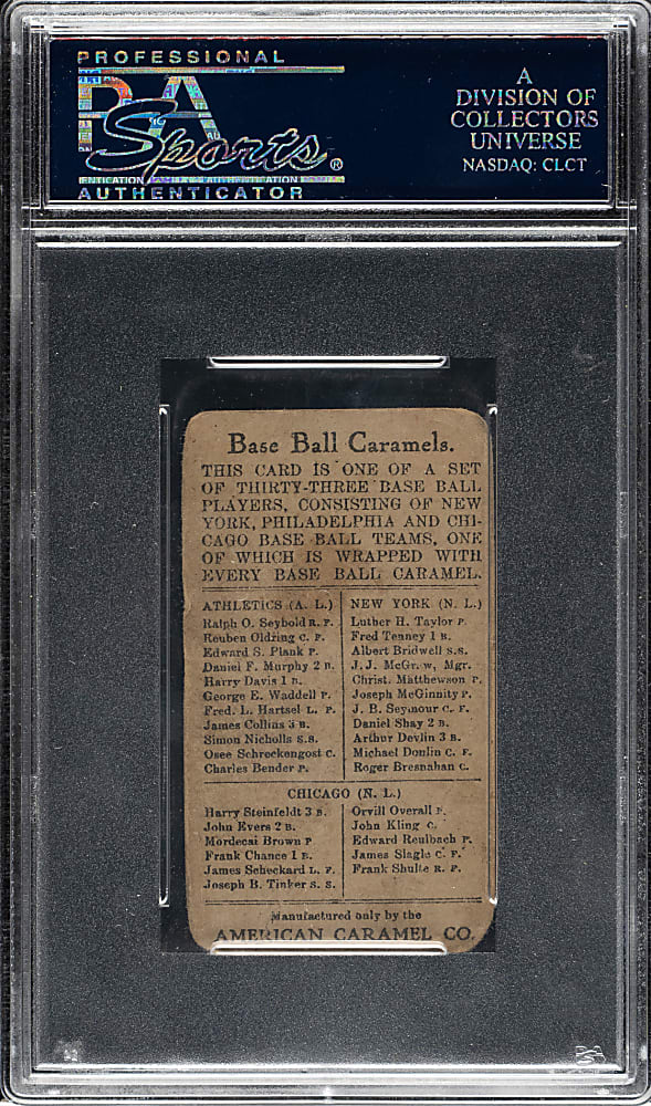 1909-1911 E91-A American Caramel Mordecai Brown PSA GOOD 2 (MC)