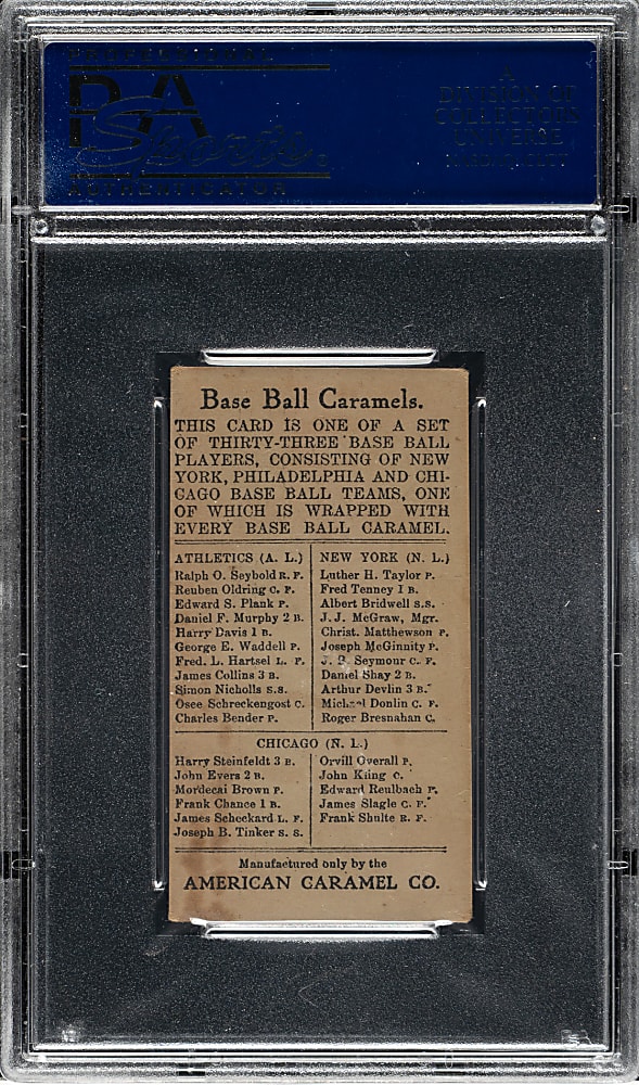 1909-1911 E91-A American Caramel Jimmy Collins PSA VG-EX 4