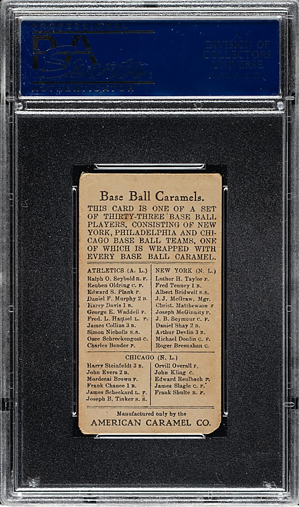 1909-1911 E91-A American Caramel John McGraw PSA VG 3