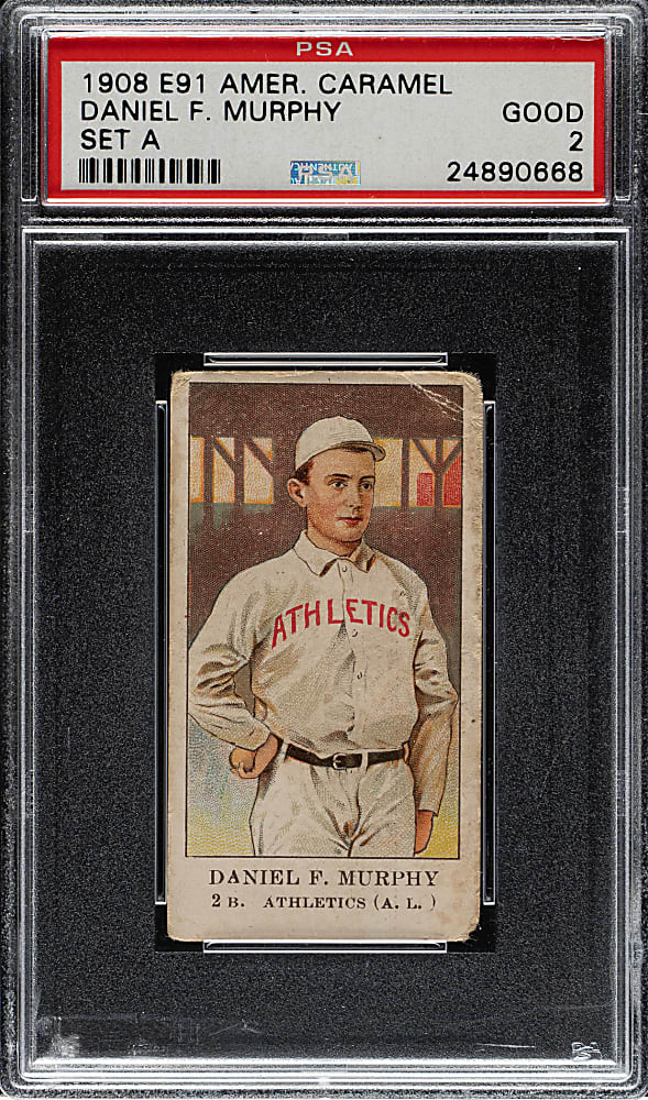 1909-1911 E91-A American Caramel Daniel Murphy PSA GOOD 2