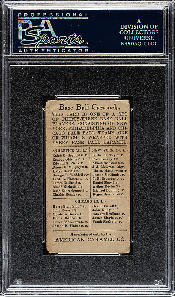 1909-1911 E91-A American Caramel Daniel Murphy PSA GOOD 2