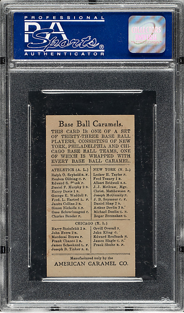 1909-1911 E91-A American Caramel Osee Schreckengost PSA EX-MT 6