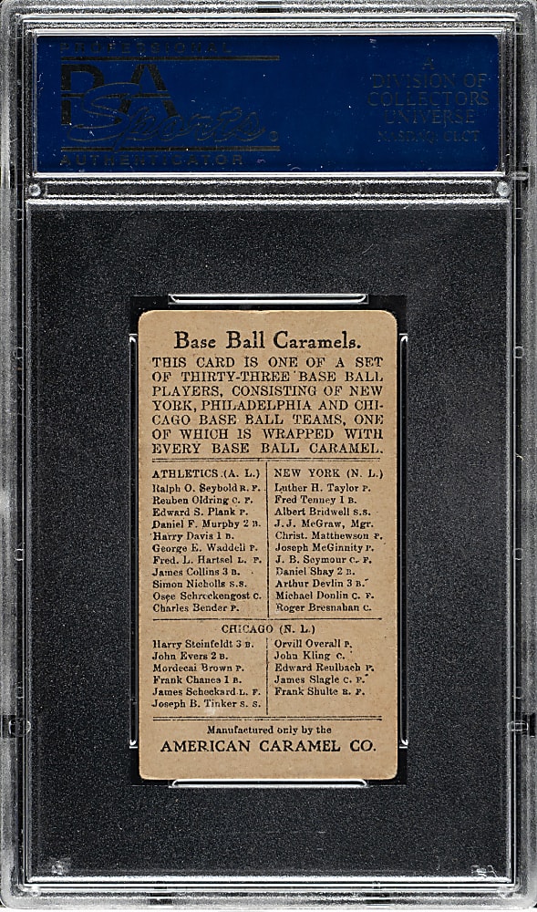 1909-1911 E91-A American Caramel Ralph Seybold PSA VG-EX 4