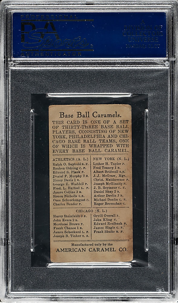 1909-1911 E91-A American Caramel Cy Seymour PSA VG 3