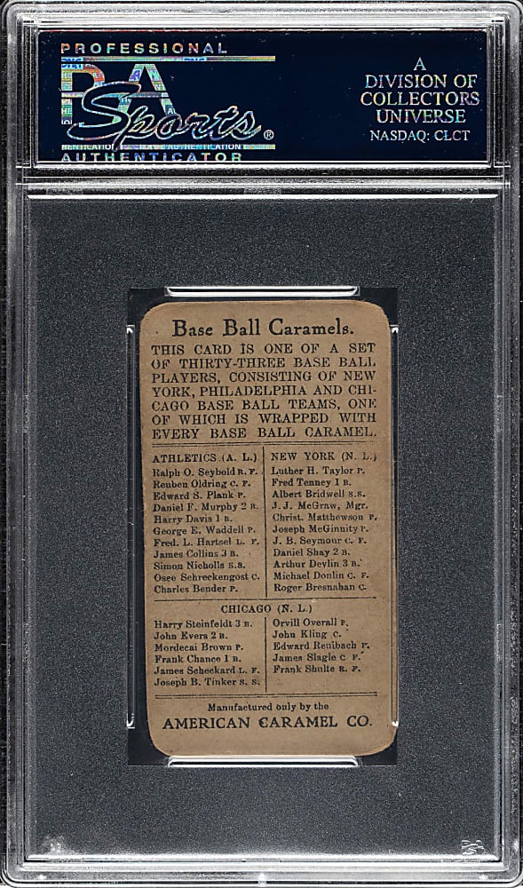 1909-1911 E91-A American Caramel Frank Schulte PSA GOOD 2