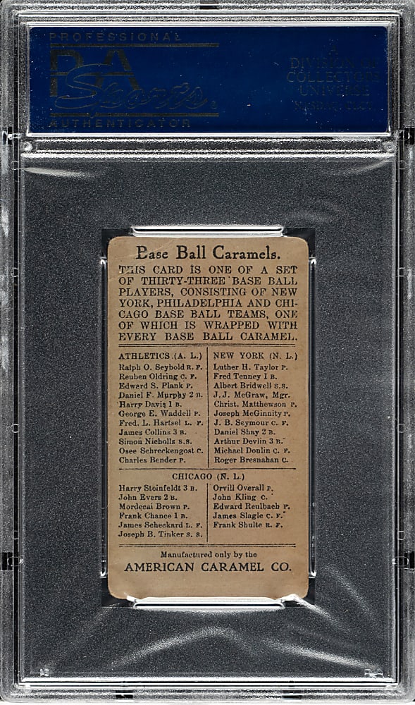 1909-1911 E91-A American Caramel Jimmy Slagle PSA VG 3