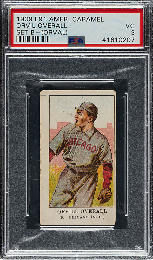 1909-1911 E91-B American Caramel Orvil Overall PSA VG 3