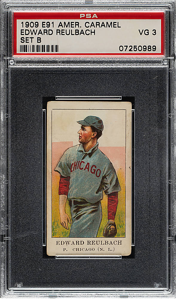 1909-1911 E91-B American Caramel Ed Reulbach PSA VG 3