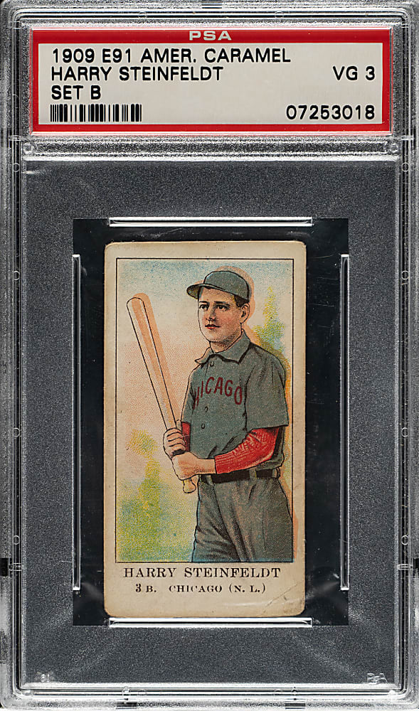 1909-1911 E91-B American Caramel Harry Steinfeldt PSA VG 3