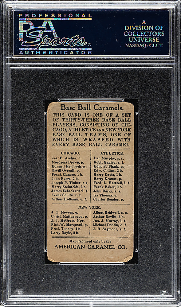 1909-1911 E91-B American Caramel Joe Tinker PSA FAIR 1.5