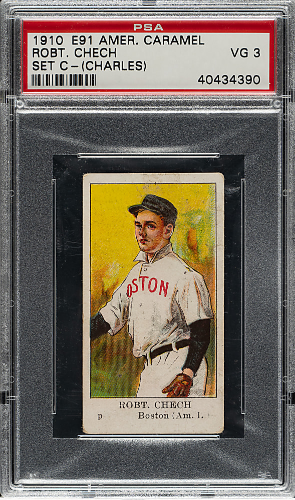 1909-1911 E91-C American Caramel Robert Chech PSA VG 3