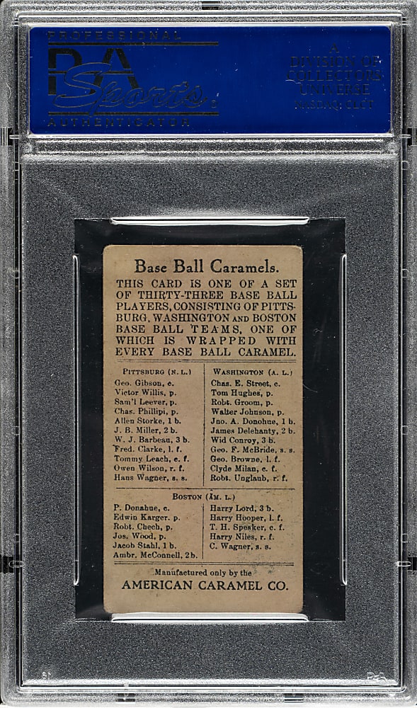 1909-1911 E91-C American Caramel Robert Chech PSA VG 3