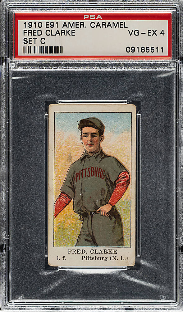 1909-1911 E91-C American Caramel Fred Clarke PSA VG-EX 4