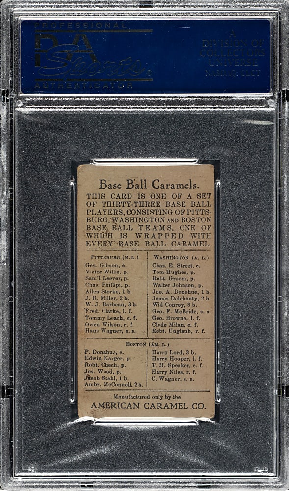 1909-1911 E91-C American Caramel Fred Clarke PSA VG-EX 4