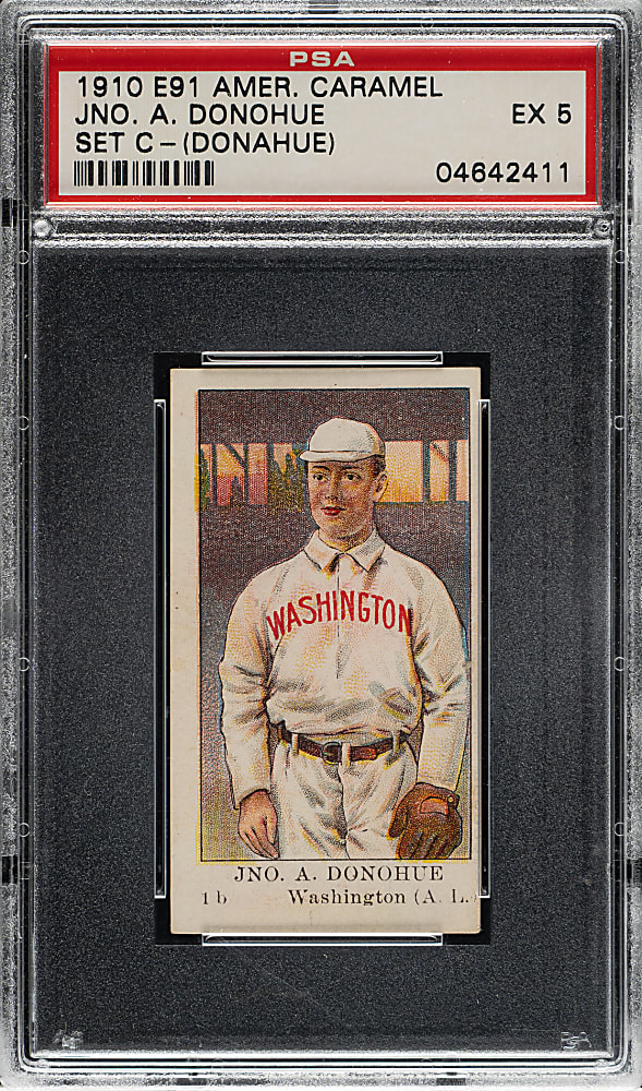 1909-1911 E91-C American Caramel Jiggs Donahue PSA EX 5