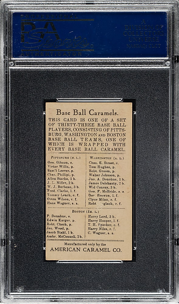 1909-1911 E91-C American Caramel Jiggs Donahue PSA EX 5